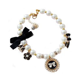 Luxurious Pearls Pet Collar Decorative Necklace for Small Cat Dog Adjustable 10-12 inches Luxurious Pearls Pet Collar Decorative Necklace for Small Cat Dog Adjustable 10-12 inches