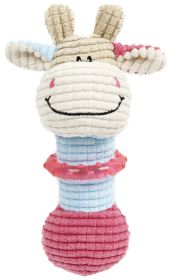 Pet Life 'Giraffe-Cow' Plush Squeaking and Rubber Teething Newborn Puppy Dog Toy Pet Life 'Giraffe-Cow' Plush Squeaking and Rubber Teething Newborn Puppy Dog Toy